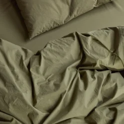 1700 COTEX Housse de couette en percale de coton - Vert Camouflage