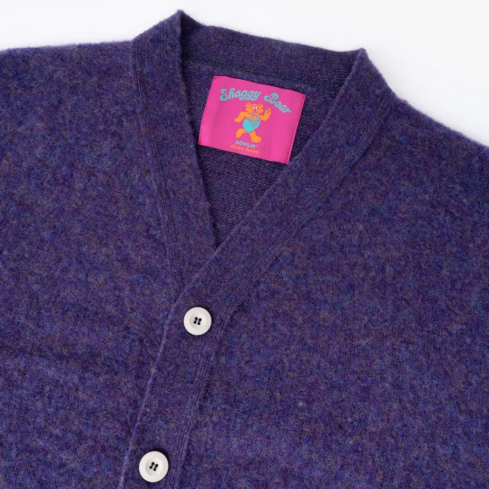 HOWLIN - Cardigan Shaggy Bear - Violet