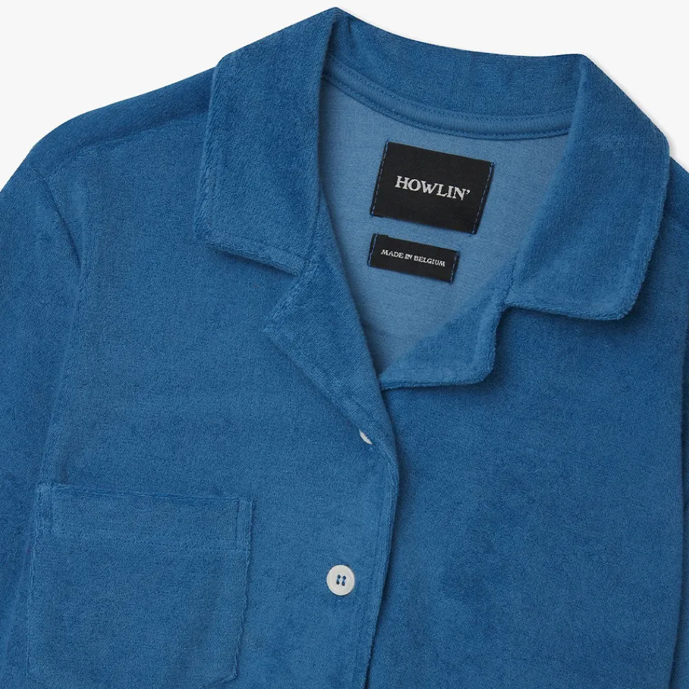 Howlin ' - Chemise Towel - Bleu