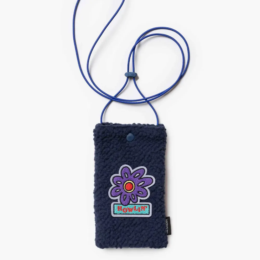 HOWLIN ' - Sac Flower Shearling - Marine