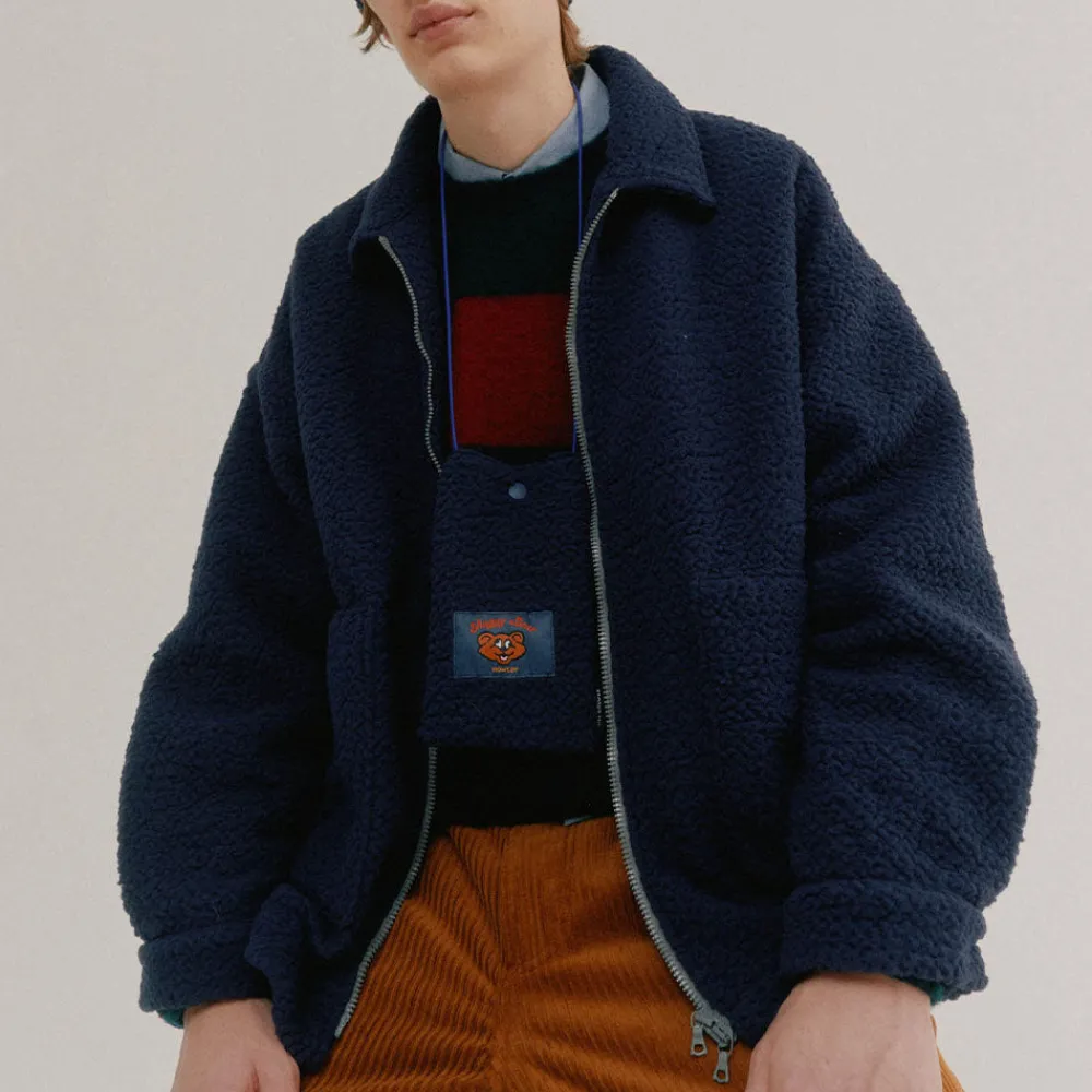 HOWLIN ' - Veste Boxy Swing - Marine