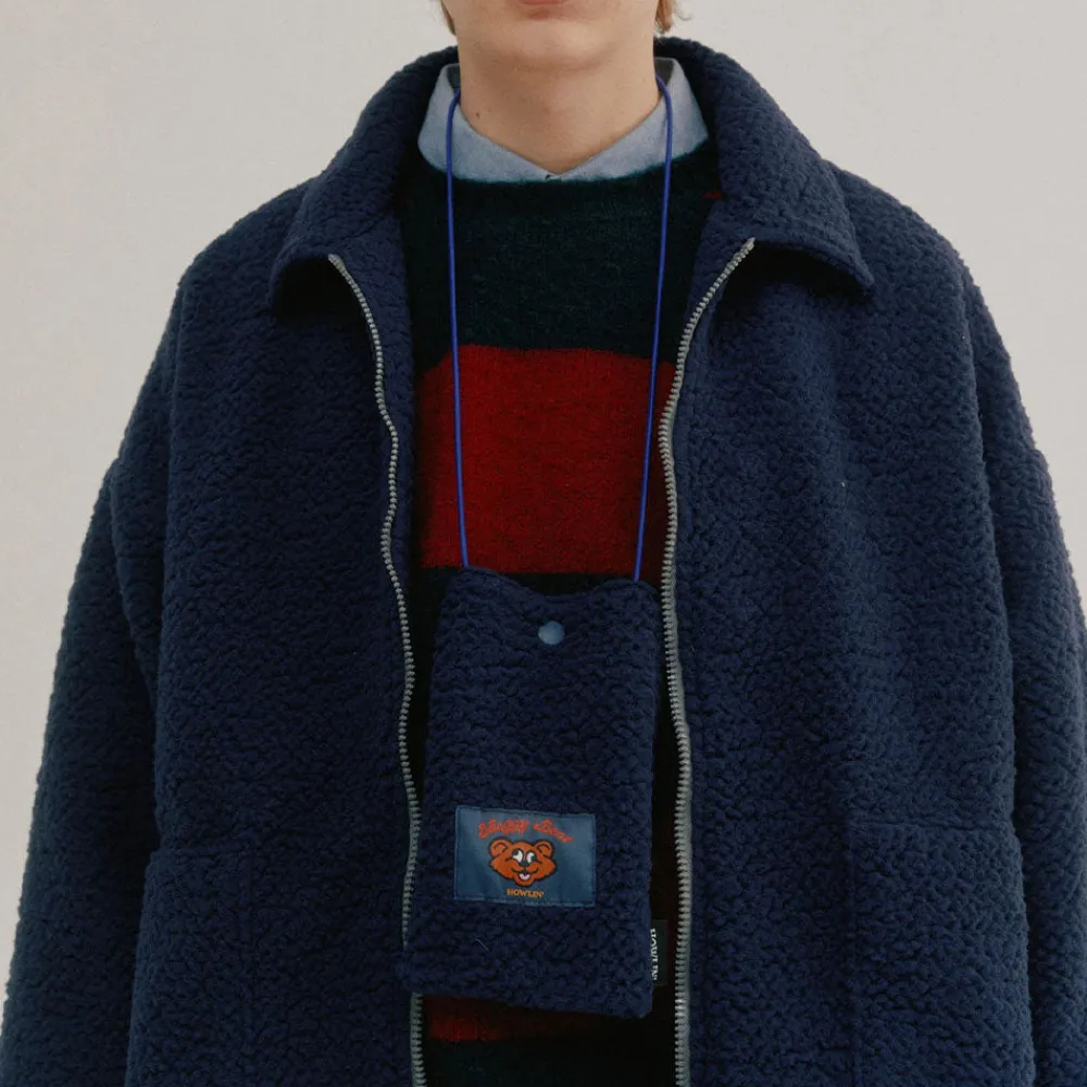 HOWLIN ' - Veste Boxy Swing - Marine
