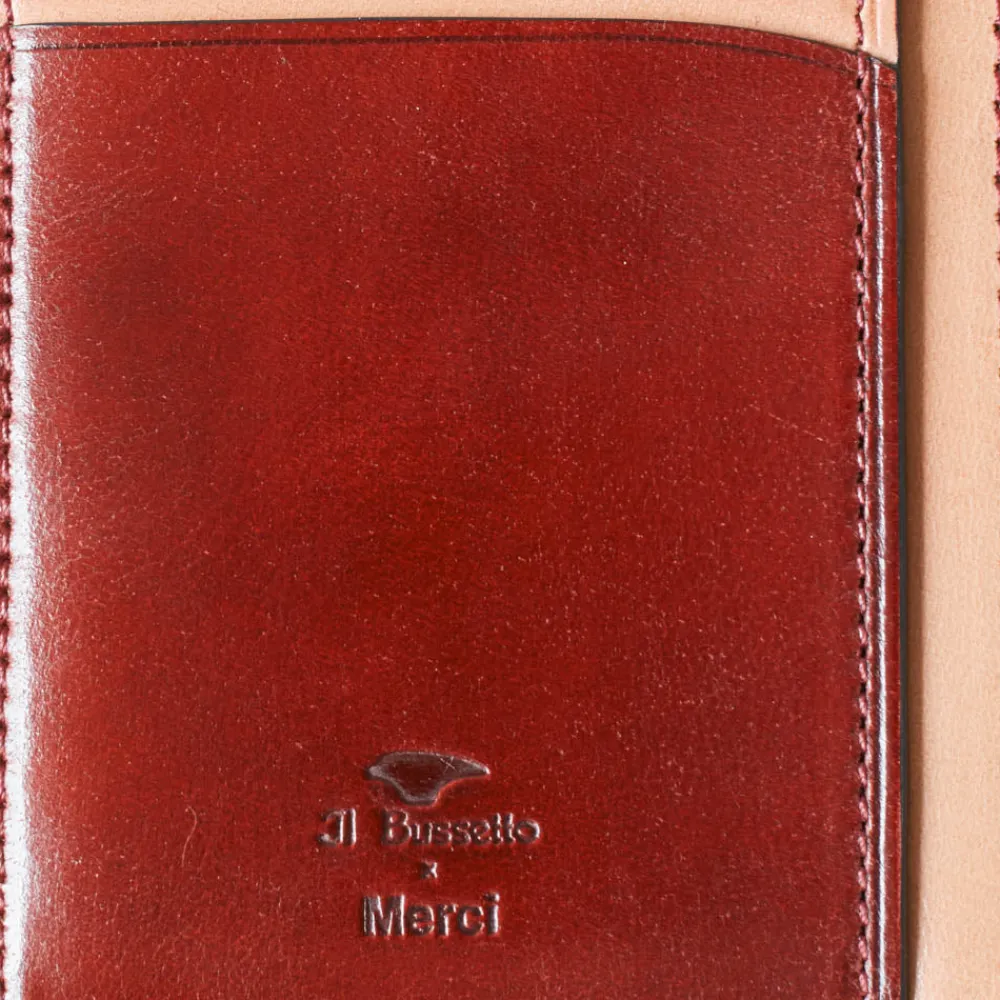 Women Il Bussetto x Merci - Porte Document - Bordeaux/Beige