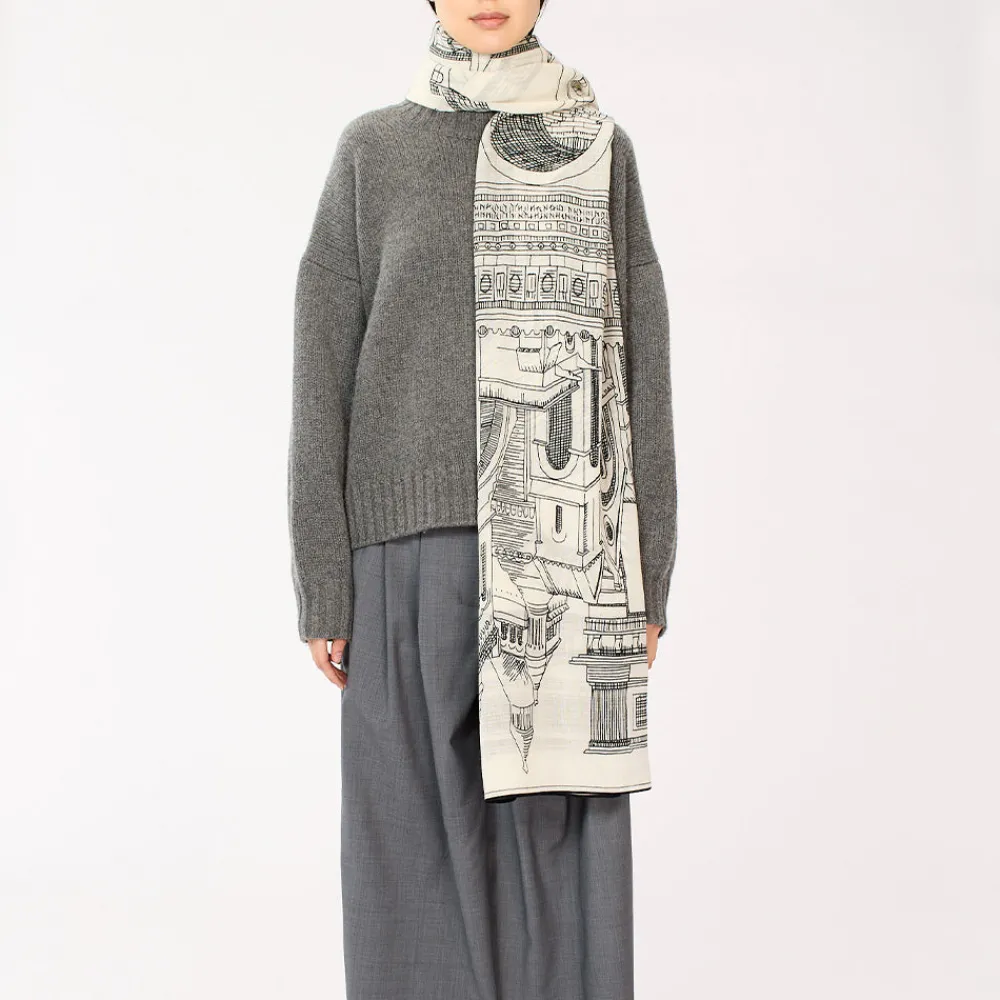 Women Inoui Editions - Echarpe Paris - Blanc