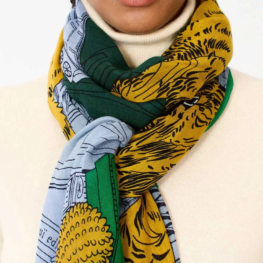 Women Inoui Editions - Echarpe Tokyo - Vert