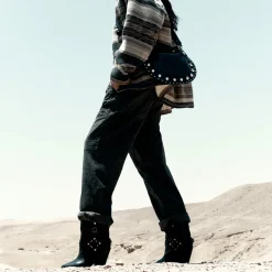 Women Isabel Marant - Pantalon Kanna - Noir Faded