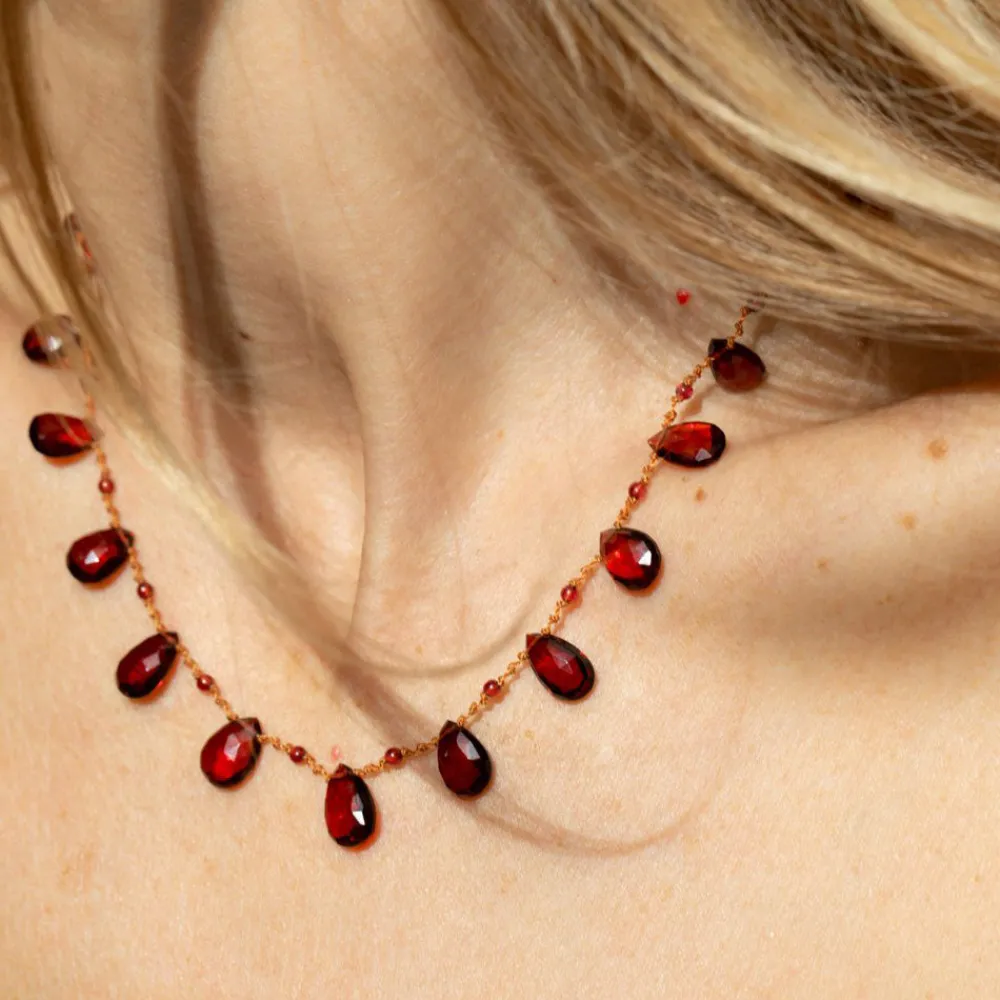 Women Ivarene - Collier Elston - Rouge