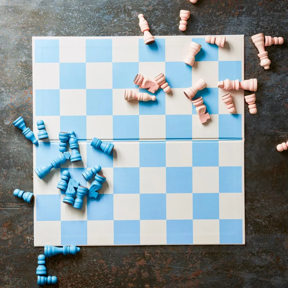 Kids 1156 KUBBICK Jeu Échecs Bleu / Blanc graphique
