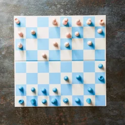 Kids 1156 KUBBICK Jeu Échecs Bleu / Blanc graphique