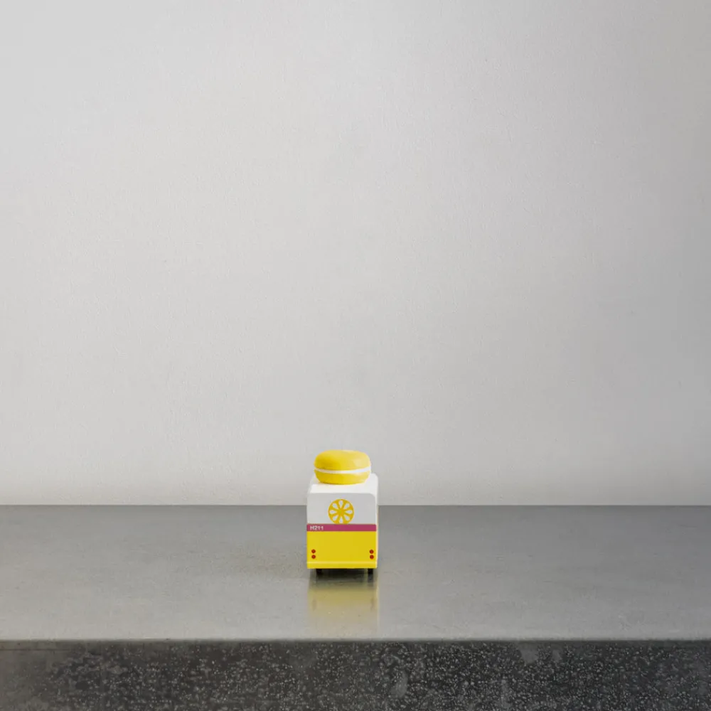 Kids 1499 CANDYLAB Jouet en bois - Yellow Macaron Van