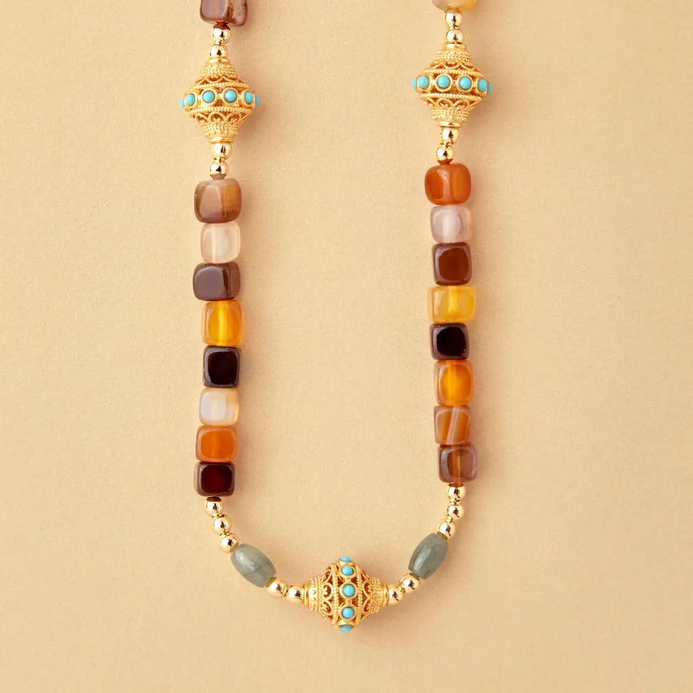 Women JUHU - Collier Ness - Marron