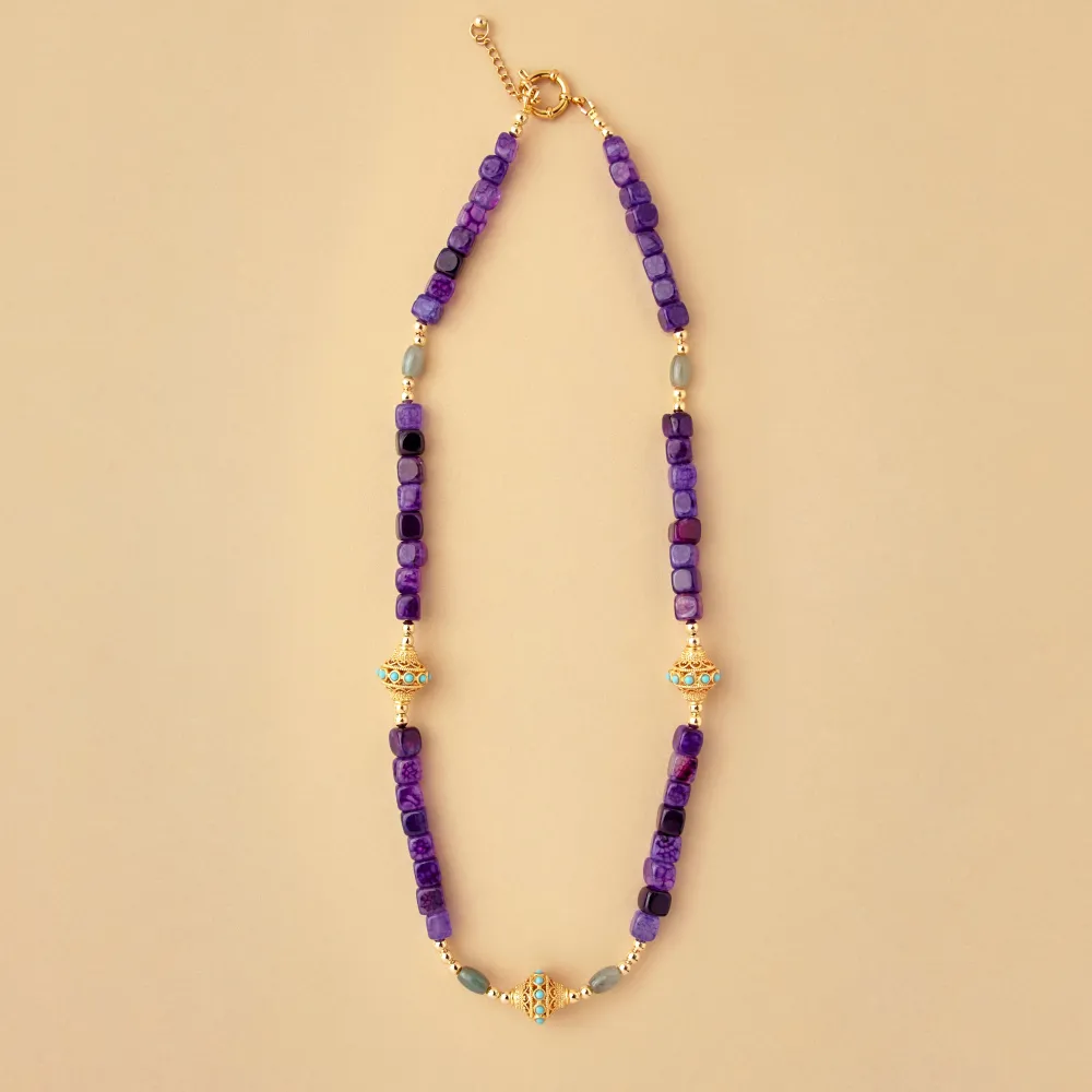 Women JUHU - Collier Ness - Violet