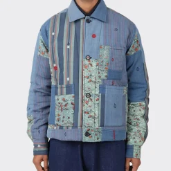 KARDO - Veste Chemise Bodhi - Bleu Patchwork