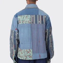 KARDO - Veste Chemise Bodhi - Bleu Patchwork