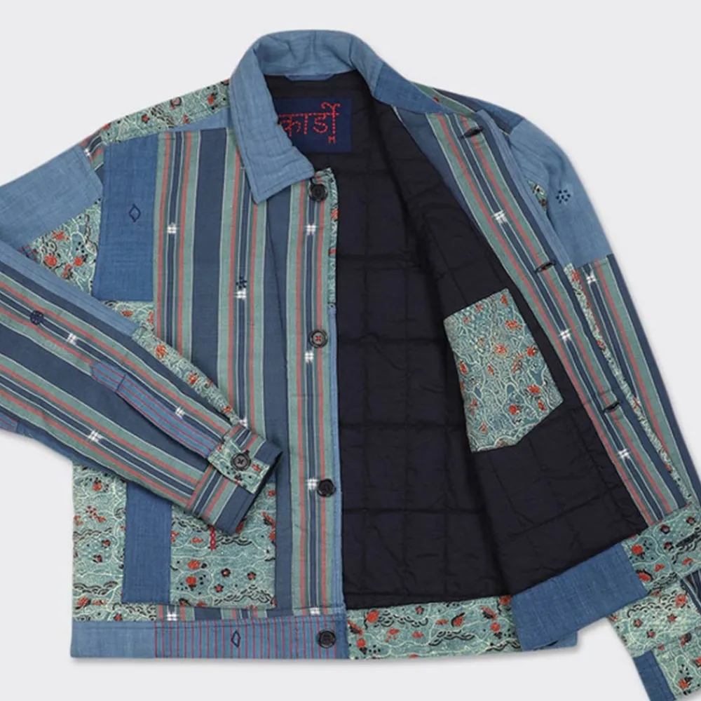 KARDO - Veste Chemise Bodhi - Bleu Patchwork