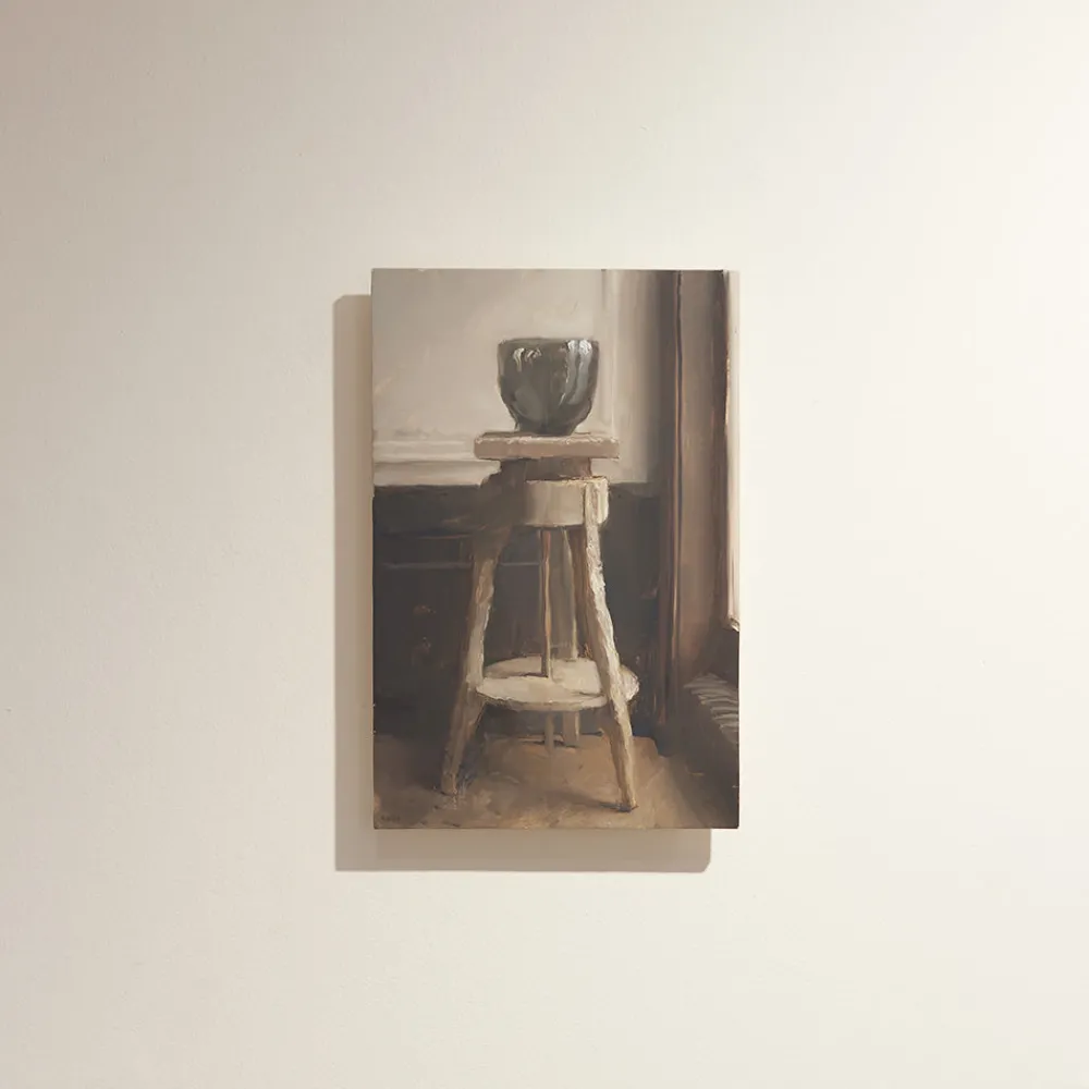 2151 KENNY HARRIS Kenny Harris - Peinture vase sur pied
