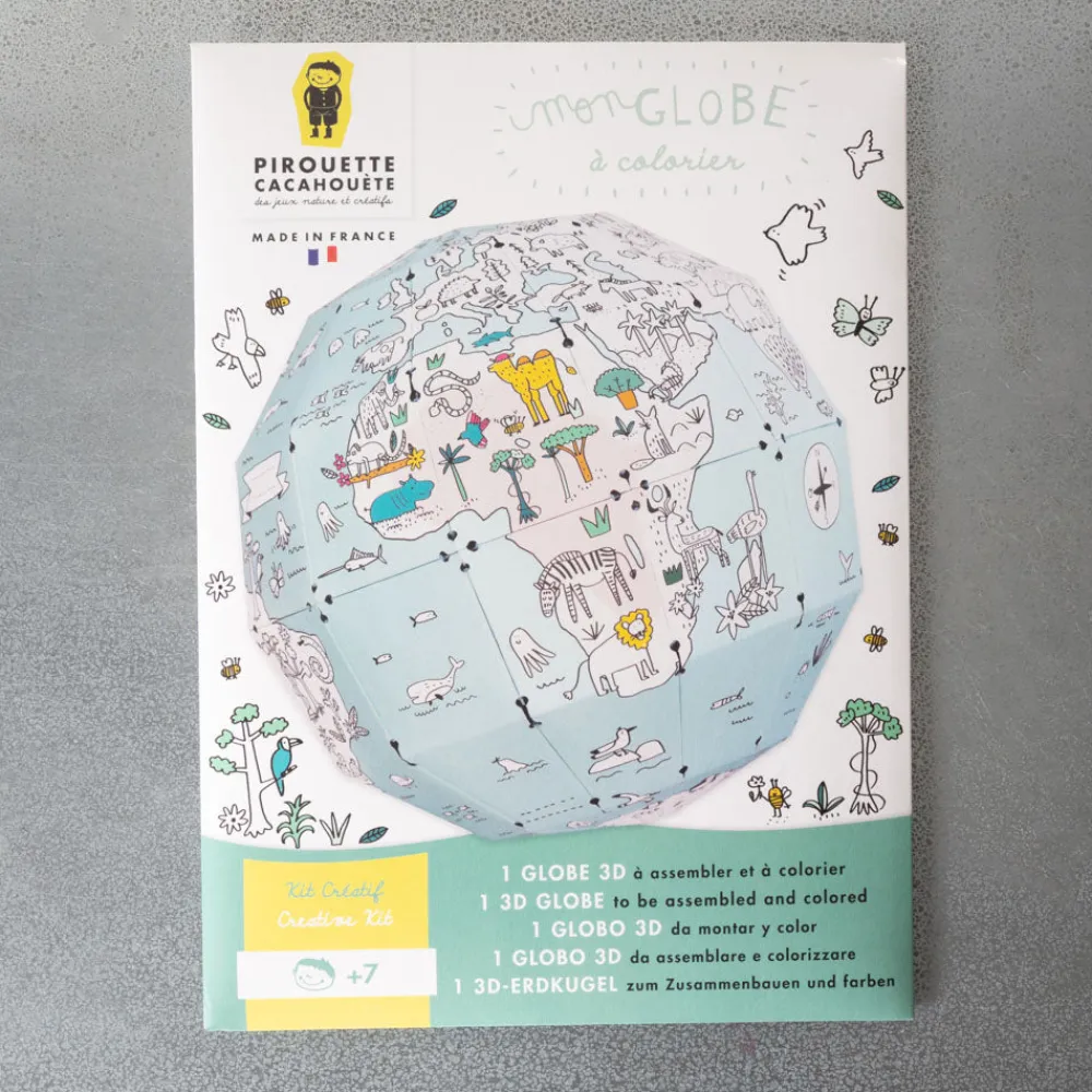 Kids 1490 PIROUETTE CACAHOUETE Kit créatif - Globe à colorier