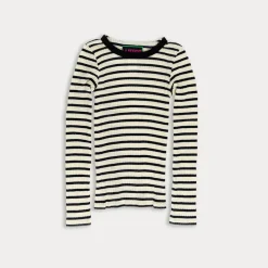 Women LA FETICHE - Tee Shirt Jackie Rayé - Ecru