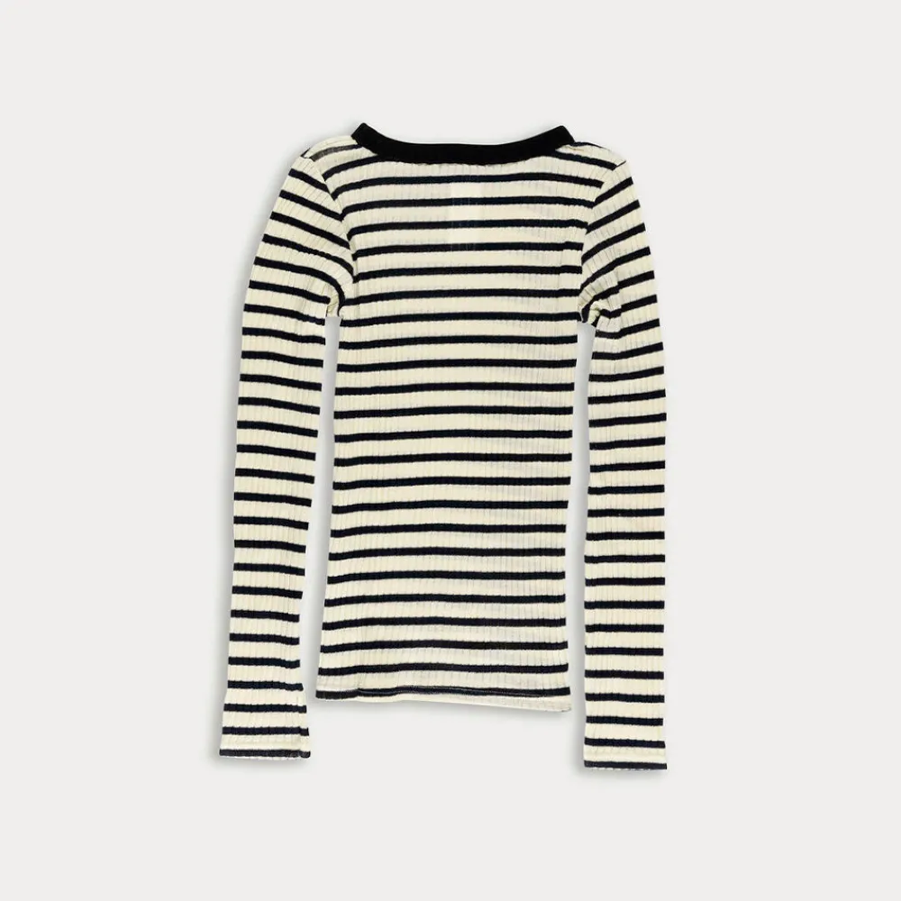 Women LA FETICHE - Tee Shirt Jackie Rayé - Ecru