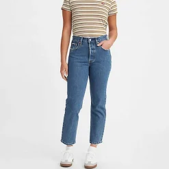 Women LEVIS Levi's - Jeans 501 Crop - Bleu