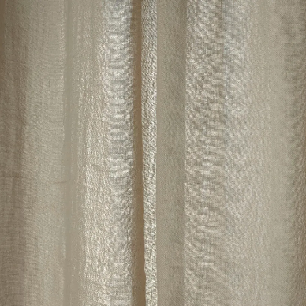 200 LINTEX Linen & cotton voile - Pink Beige