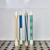 208 HAY Lot 4 bougie Motifs - Cream