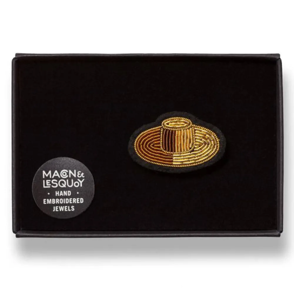 Women MACON & LESQUOY Macon & Lesquoy - Broche - Chapeau de paille