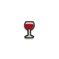 Women MACON & LESQUOY Macon & Lesquoy - Broche - Verre de vin rouge