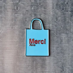 2213 HEYANG Magnet en métal Merci - Tote bag Bleu
