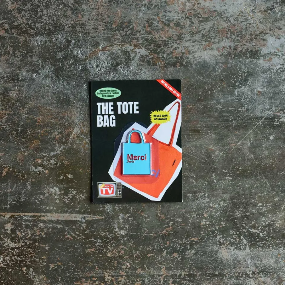 2213 HEYANG Magnet en métal Merci - Tote bag Bleu