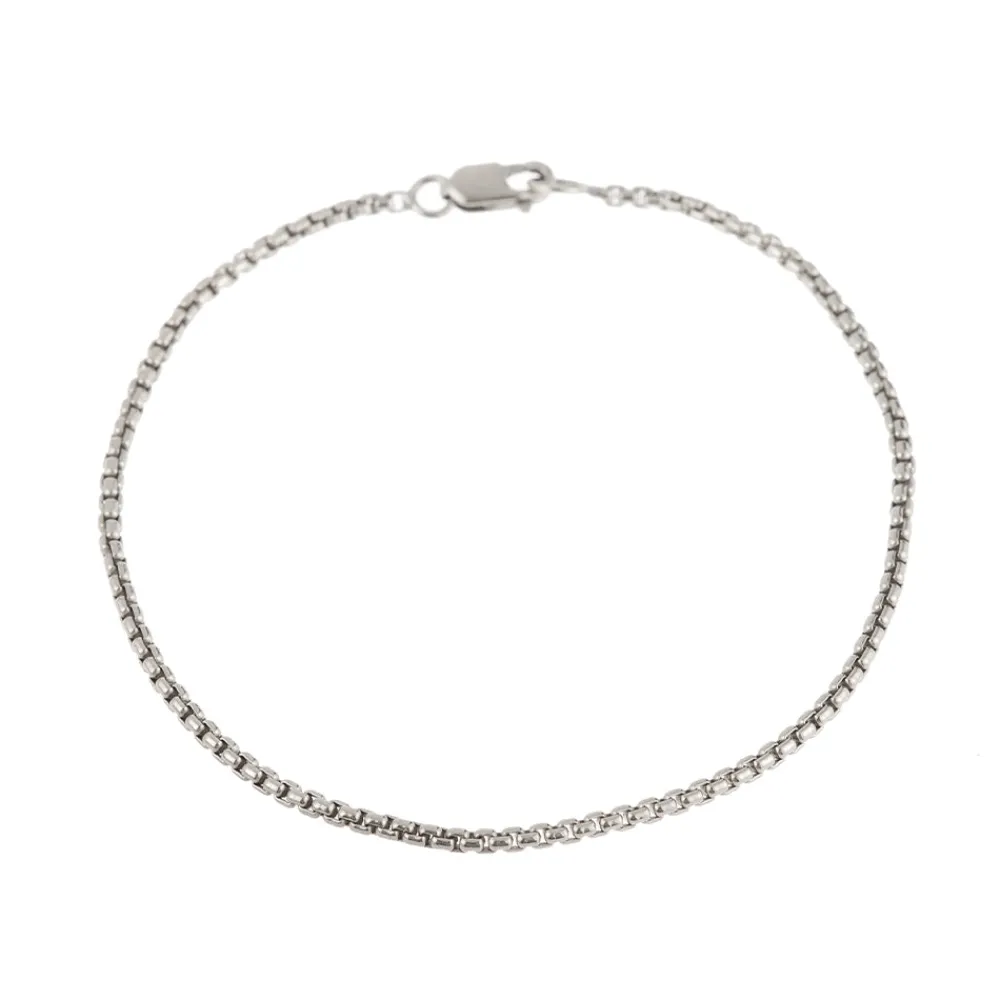 Women MARA SCALISE - Bracelet Thin Box Chain - Silver