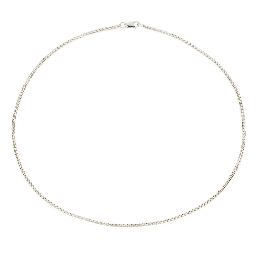 Women MARA SCALISE - Collier Thin Box Chain - Silver