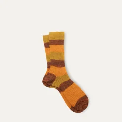 Women Maria La Rosa - Chaussettes rayés - Marron
