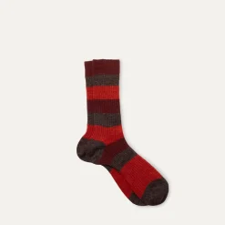 Women Maria La Rosa - Chaussettes rayés - Rouge