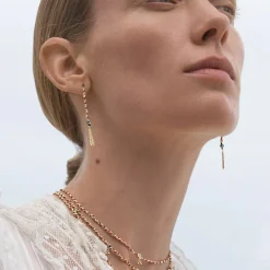Women MARIE LAURE CHAMOREL - Boucles d'oreilles n°815 - Gold Red