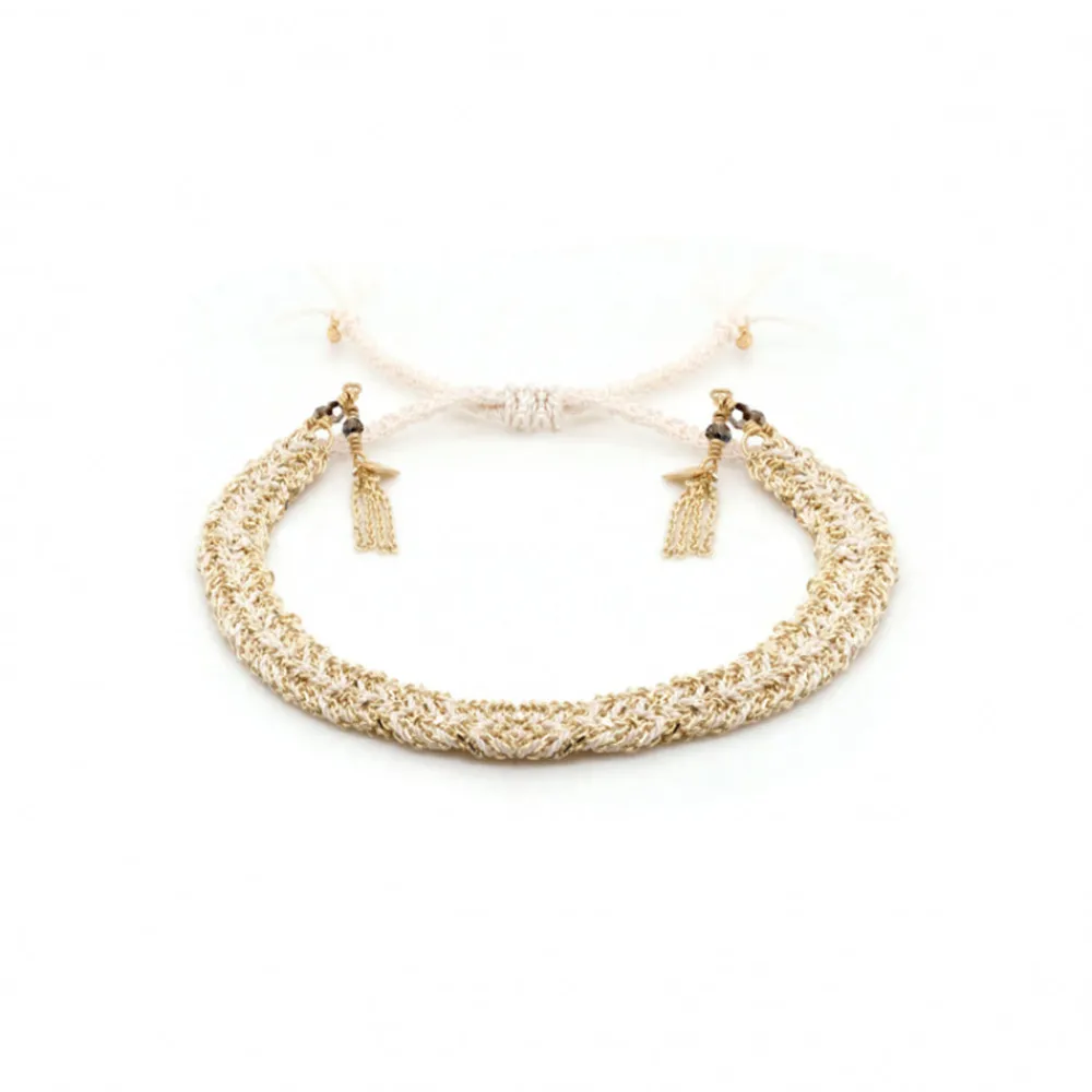Women MARIE LAURE CHAMOREL - Bracelet n°183 - Blanc & Gold