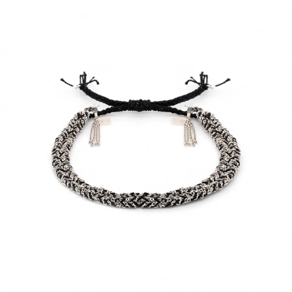 Women MARIE LAURE CHAMOREL - Bracelet n°183 - Noir & Argent