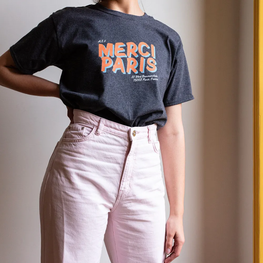 Women 1473 SCRKS Merci - T-shirt unisexe - Gris Foncé