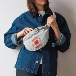 2102 VJ SOURCING Merci - Banane en canvas - Rayures Bleu