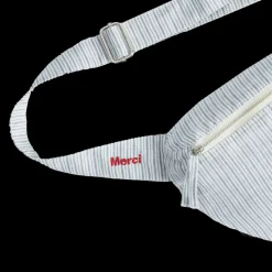 200 LINTEX Merci - Banane To Go en lin - Rayures Chemise Bleu de NÎmes