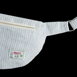 200 LINTEX Merci - Banane To Go en lin - Rayures Chemise Bleu de NÎmes