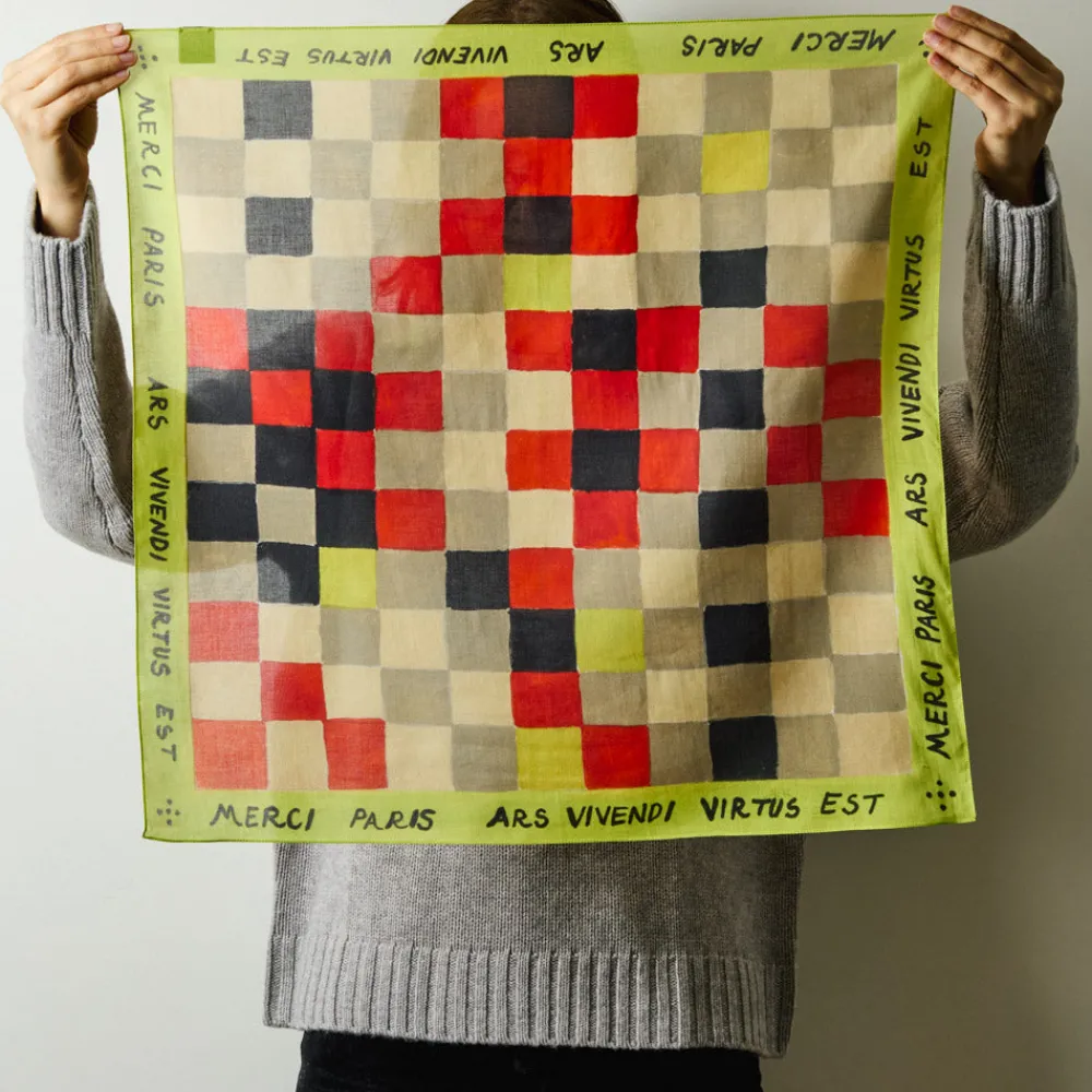 Women D01 Merci - Bandana Ars Vivendi Virtus Est - Jaune