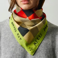 Women D01 Merci - Bandana Ars Vivendi Virtus Est - Jaune