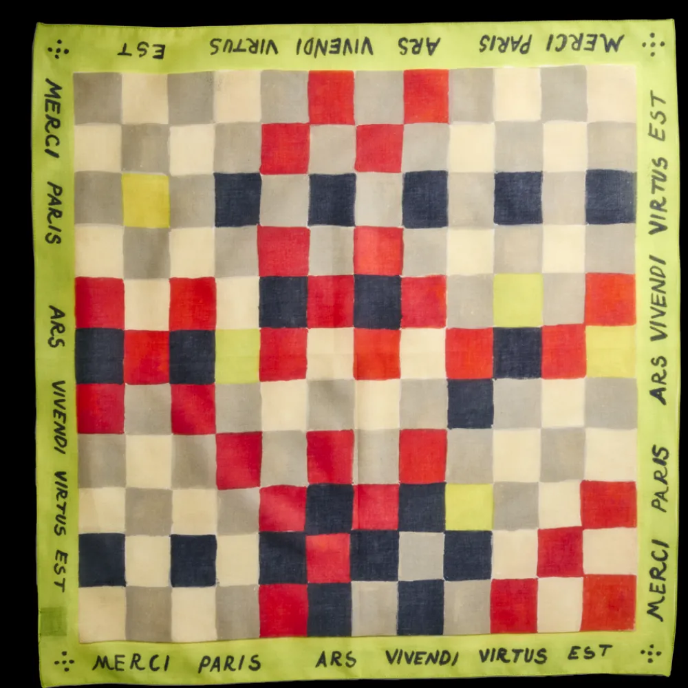 Women D01 Merci - Bandana Ars Vivendi Virtus Est - Jaune