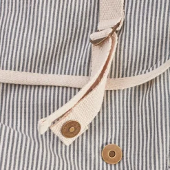 2102 VJ SOURCING Merci - Besace en canvas - Rayures Bleu