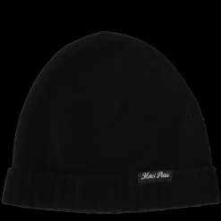 Women ST01 Merci - Bonnet en laine et cachemire - Noir & Blanc