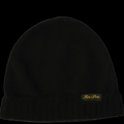 Women ST01 Merci - Bonnet en laine et cachemire - Noir & Jaune