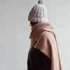 Women MERCI - Bonnet en laine - Blanc Cassé & Camel