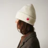 Women MA01 Merci - Bonnet Lucky - Blanc & Rouge