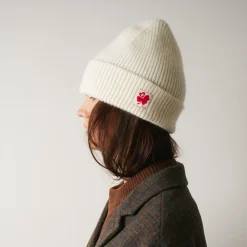 Women MA01 Merci - Bonnet Lucky - Blanc & Rouge